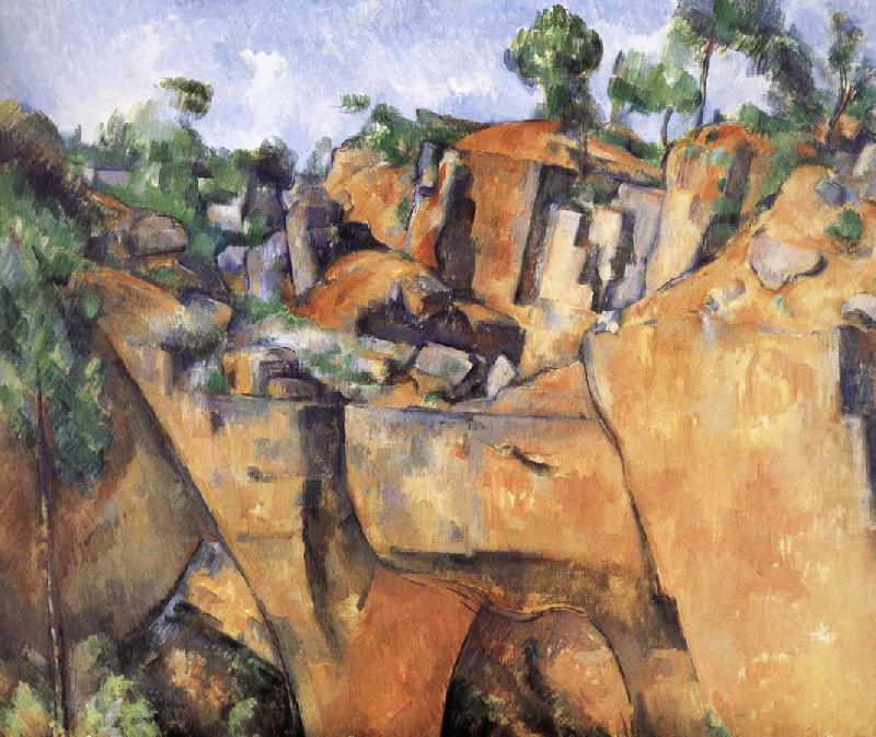 Paul Cezanne landscape rocks china oil painting image